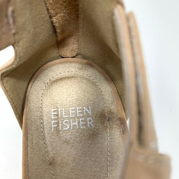 Eileen Fisher Women's Size 9.5 Skip Strappy Platform Sandal Blush Nude - Picture 8 of 8